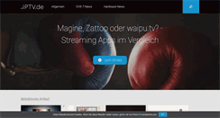 Desktop Screenshot of iptv.de